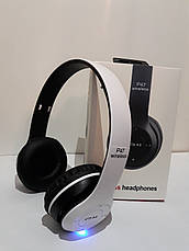 Накладні бездротові навушники P47 4.1+EDR Wireless headphones bluetooth білі YU227, фото 2