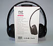Накладні бездротові навушники P47 4.1+EDR Wireless headphones bluetooth білі YU227, фото 4