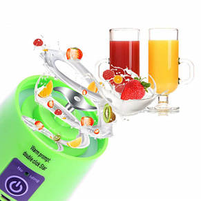 Блендер Juice Cup Fruits B77 акумуляторний USB зелений YU227, фото 3