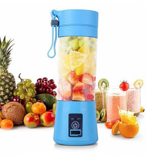 Блендер Juice Cup Fruits B77 акумуляторний USB синій YU227, фото 2