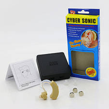 Слуховий апарат Cyber Sonic SLU 1102 + 3 батарейки YU227, фото 3