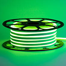 Стрічка силіконова LED Neon 12V Зелена 5 м