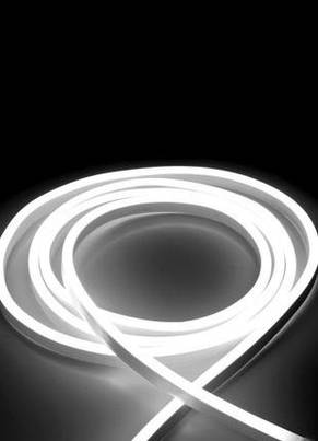 Стрічка силіконова LED Neon 12V Біла 5 м YU227, фото 3