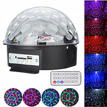 Світлодіодний диско куля LED Crystall Magic Ball Light з пультом YU227, фото 2