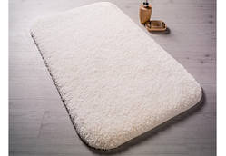 Килим для ванної білий преміум MIAMI Snow White, 1x1.6 м