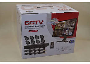 Комплект відеоспостереження на 8 камер CCTV DVR KIT 945 YU227, фото 3