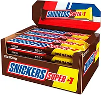 Батончик шоколадний Snickers Super+1 112,5г (5900951261053)(5900951310935)