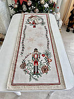 Дорожка на стол новогодняя наперон гобеленовый рождественский Щелкунчик раннер ранер CASCANUECES 37х100 см