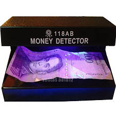 Ультрафіолетовий детектор достовірності валют AD-118AB Original size UV money detector YU227, фото 3