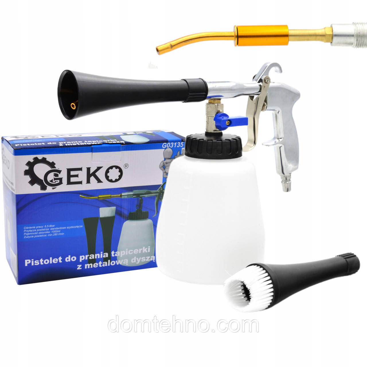 Пістолет для хімчистки салонів металева форсунка GEKO G03135