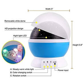 Нічник куля проектор зоряне небо Star Master Dream QDP01 YU227, фото 4