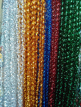 Новорічні прикраси дощик ліхтарик різні кольори довжина 1.5 м