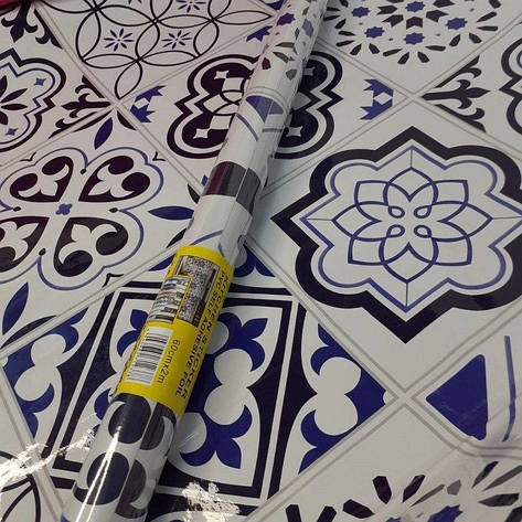 Самоклеюча плівка з візерунками 2х60 Різнокольорова YU227, фото 1