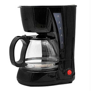 Кавоварка, крапельна Rainberg RB-606 c чайником 0.6 л 650W Black YU227, фото 1