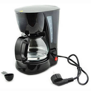 Кавоварка, крапельна Rainberg RB-606 c чайником 0.6 л 650W Black YU227, фото 3