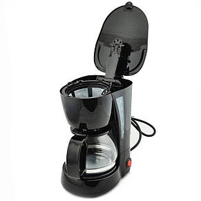 Кавоварка, крапельна Rainberg RB-606 c чайником 0.6 л 650W Black YU227, фото 4
