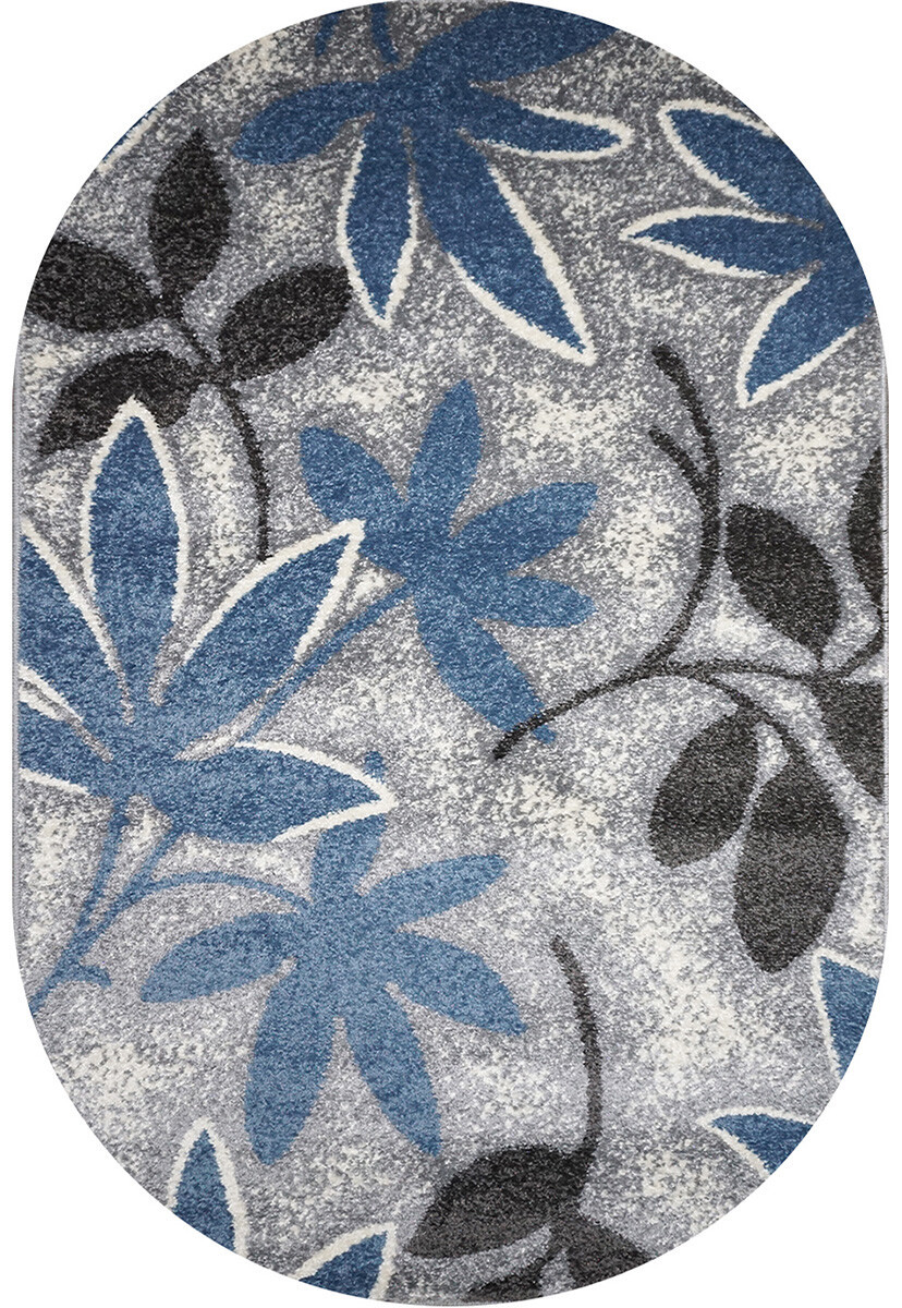 Килим сучасний AQUA 02628A Blue/L.Grey, 0,8x1,5 м