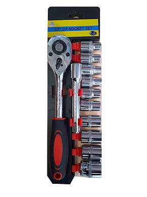 Набір торцевих головок DR SOCKET SET 1/2" 12 шт YU227, фото 3