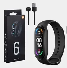 Фітнес браслет M6 Smart Band крокомір вимірювання тиску та пульсу YU227, фото 2