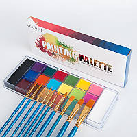 Набор Масляная краска Veronni 20 цветов Painting Palette + 10 кистей