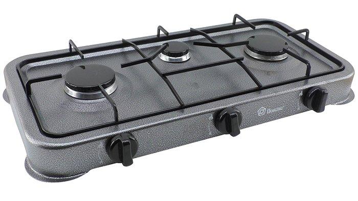 Газова плита Domotec MS 6663 (Настільна 3 конфорки). Уцінка!!! YU227 - фото 1 - id-p2416232374