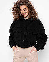 Молодежная демисезонная куртка на кнопках женская X-Woyz LS-8888-8