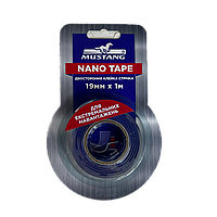 Двухсторонняя лента Nano Tape Mustang прозрачная 19мм*1м