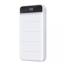 Повербанк XGB012 30000mAh з дисплеєм Білий YU227