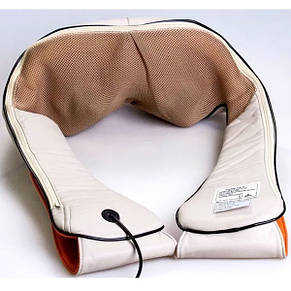 Масажер для шиї і плечей New Massager of Neck Kneading 2 роликовий з функцією обігріву 12V 24W YU227, фото 4