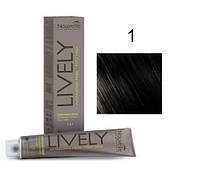 Крем-краска для волос безаммиачная Nouvelle Lively Hair Color 1 Черный 100 мл original
