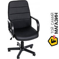 Офисное кресло руководителя искусственная кожа Nowy Styl Кресло Booster Eco-30 черный черный