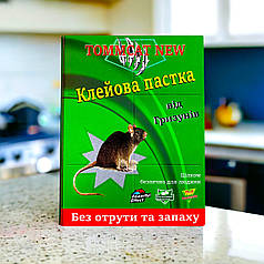 Родентицид від щурів та мишей "Tomm Cat" клейова пастка маленька 12х16,5 см