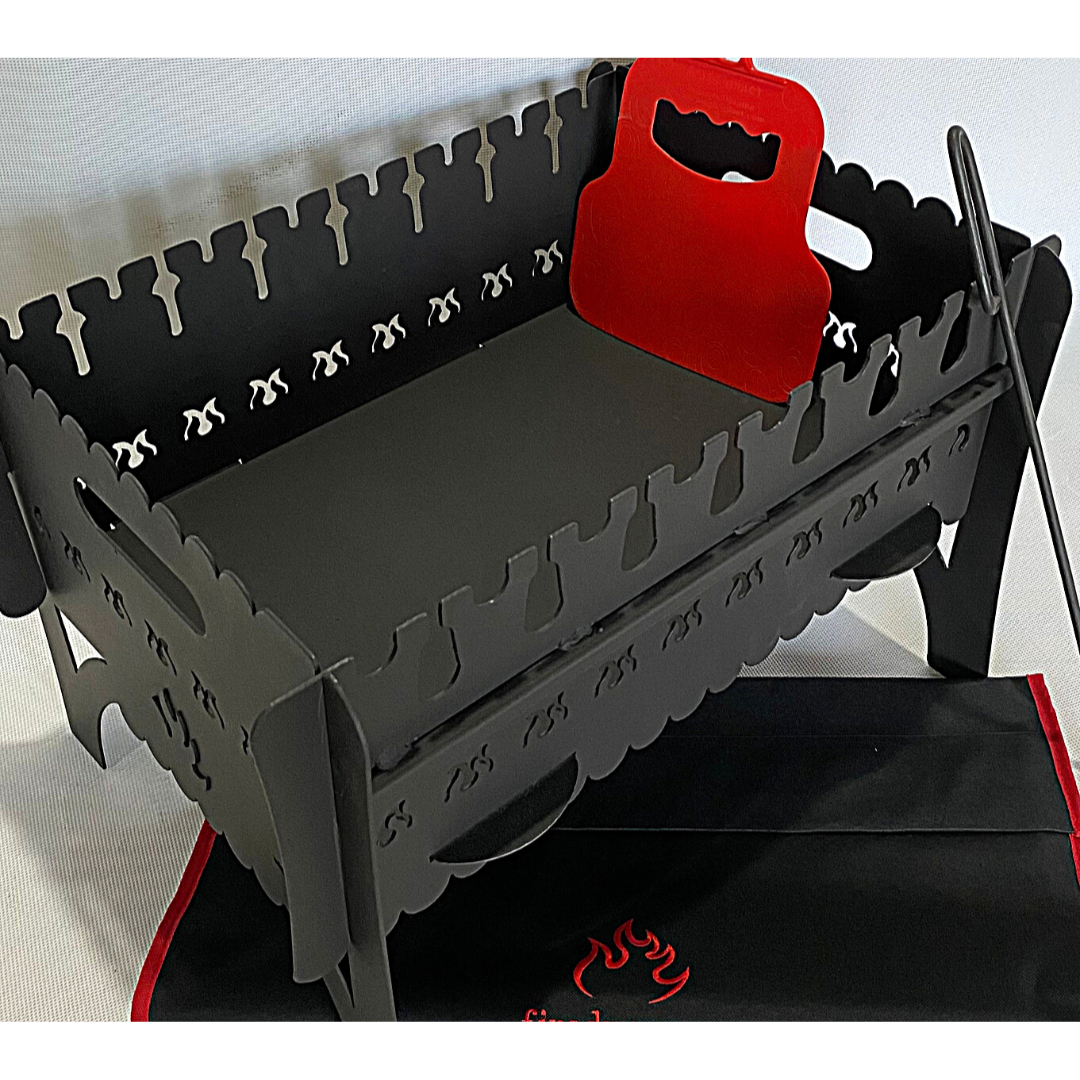 Мангал розбірний похідний пофарбований "Козацький" (на 8 шампурів, сталь 2мм) з чохлом