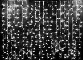 Гірлянда Світлодіодна Штора 200 LED 3х2 м Білий YU227, фото 4
