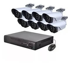 Камера відеоспостереження DVR 6145AHD-P8 (8 канальний та 8 камери/метал) YU227