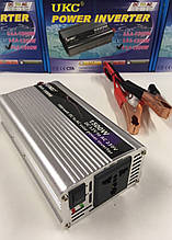 Інвертор перетворювач UKC Power Invertrer 1500W 12v-220v YU227