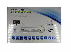 Реєстратор для відеоспостереження DVR JD-6104V 4ch Чорний YU227, фото 3