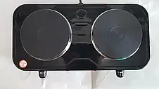 Дискова двоконфоркова електроплита Rainberg RB-999 2400 Вт YU227, фото 3