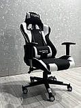 Комп'ютерне крісло із тканини PlayMaker Supreme Gaming 94558 Чорно-білий, фото 2