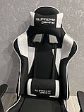 Комп'ютерне крісло із тканини PlayMaker Supreme Gaming 94558 Чорно-білий, фото 7