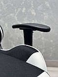 Комп'ютерне крісло із тканини PlayMaker Supreme Gaming 94558 Чорно-білий, фото 9