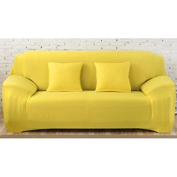 Чохол на диван біфлекс Homytex жовтий 195х230 см