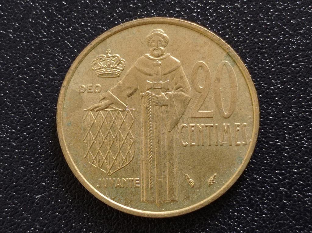Монако 20 сантимів 1979