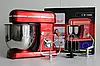 Кухонний комбайн Crownberg CB-3406 Тестомес 2200 вт червоний., фото 4