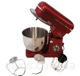 Кухонний комбайн Crownberg CB-3406 Тестомес 2200 вт червоний.