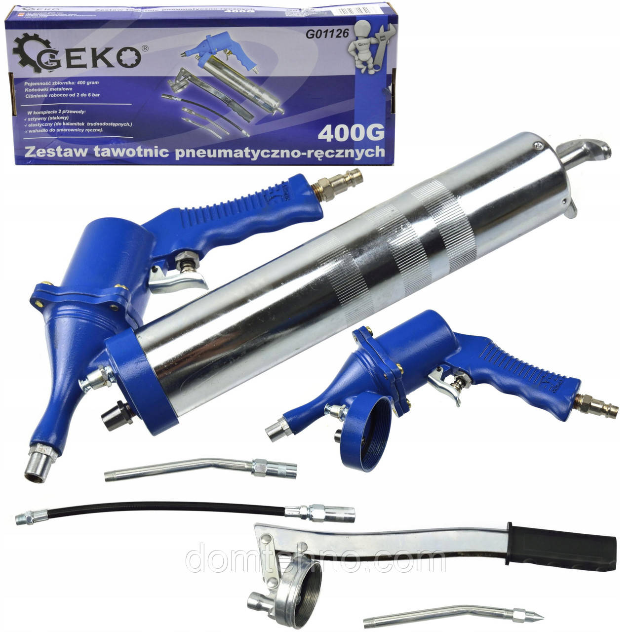 Шприц мастильний пневматичний Geko G01126, фото 1