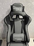Комп'ютерне крісло із тканини PlayMaker Supreme Gaming 94559 Сіро-чорне, фото 2