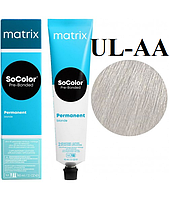 Стойкая крем-краска Matrix SOCOLOR.Pre-Bonded ULtra blondе UL-AA Глубокий пепельный 90 мл original