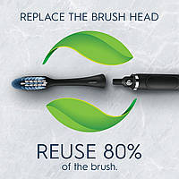 Змінні головки для зубної щітки Oral-B Clic Toothbrush Ultimate Clean Replacement Brush Heads, Black, 2 шт, фото 7