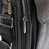 Невелика наплічна сумка-барсетка на плече 20.5x24x6 см Northampton Polo Club чорна, фото 6